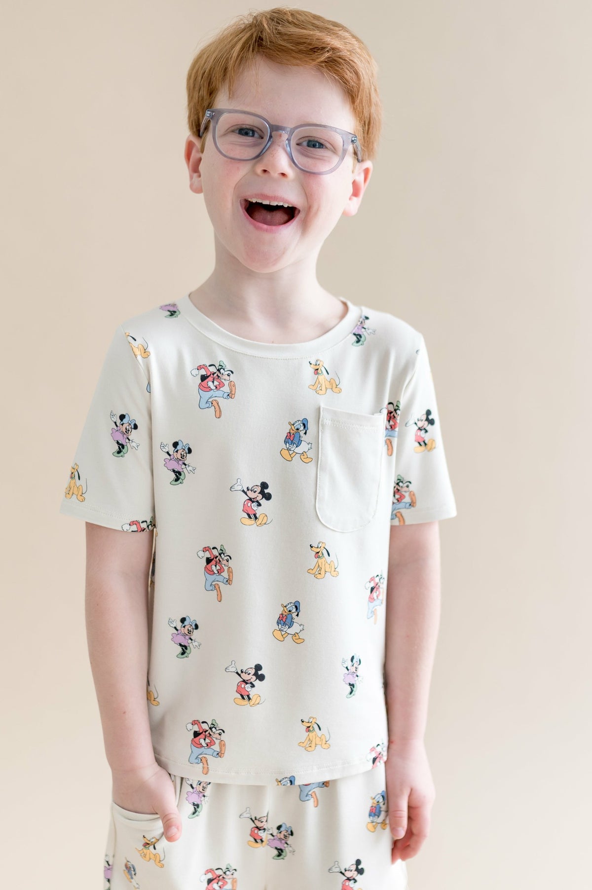 Toddler Crew Neck Tee in Mickey Mouse and Friends | Kyte Baby