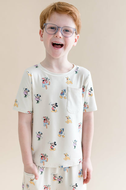 Toddler Crew Neck Tee in Mickey Mouse and Friends | Kyte Baby