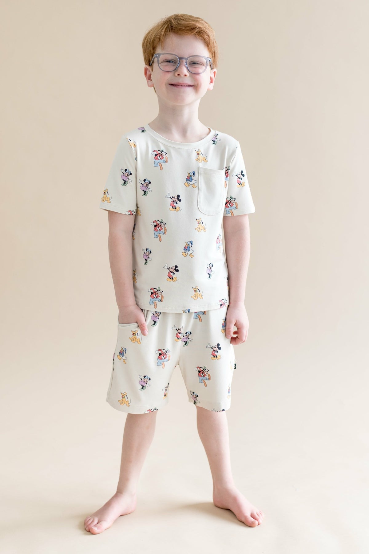 Toddler Crew Neck Tee in Mickey Mouse and Friends | Kyte Baby