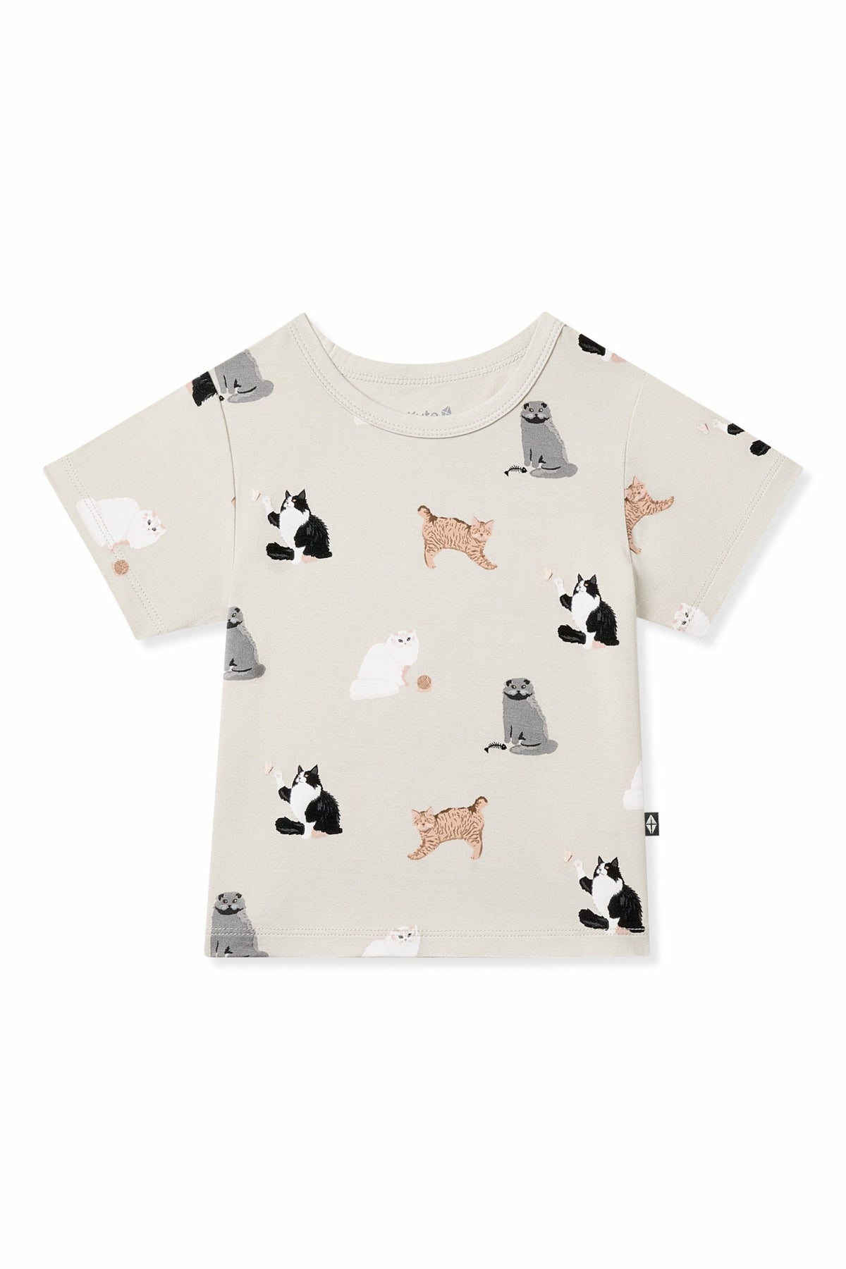 Toddler Basic Tee in Fluffy Cat | Kyte Baby