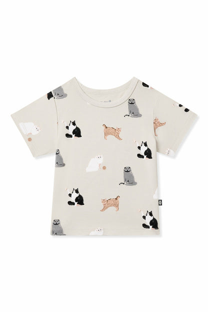 Toddler Basic Tee in Fluffy Cat | Kyte Baby