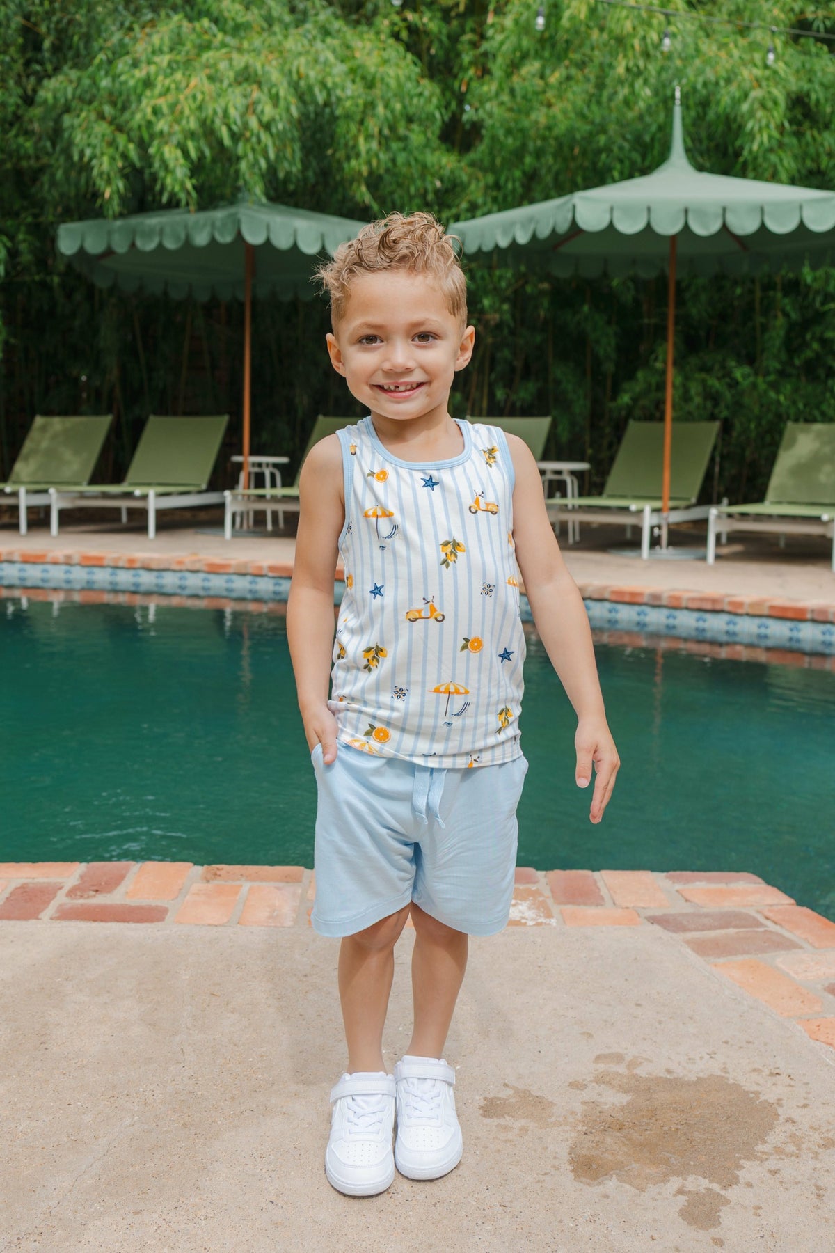 Toddler Tank Top in Amalfi Coast | Kyte Baby