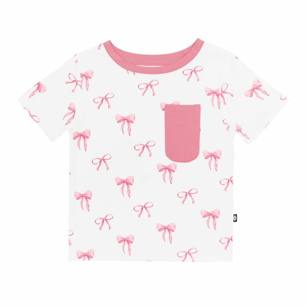 Toddler Crew Neck Tee in Bow | Kyte Baby