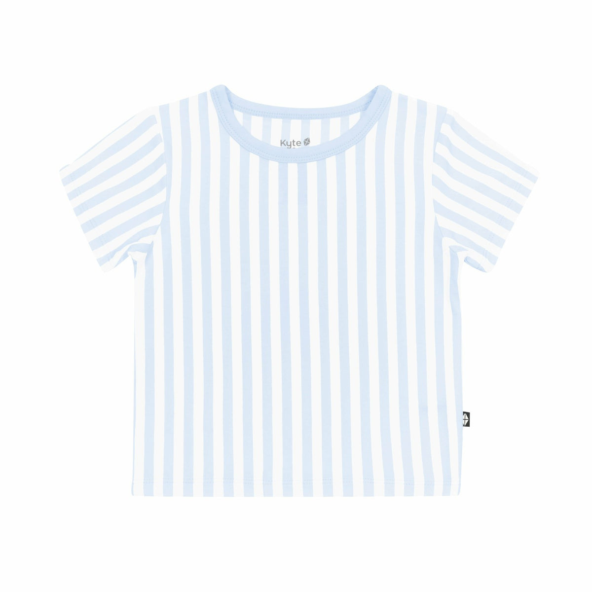 Toddler Basic Tee in Small Mist Stripe | Kyte Baby