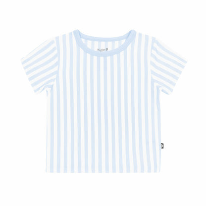 Toddler Basic Tee in Small Mist Stripe | Kyte Baby