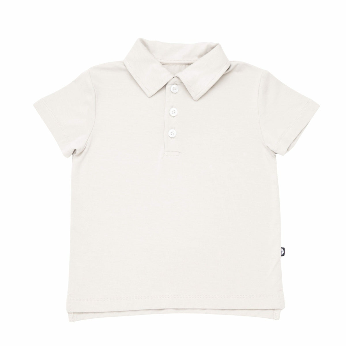 Toddler Short Sleeve Polo in Oat | Kyte Baby