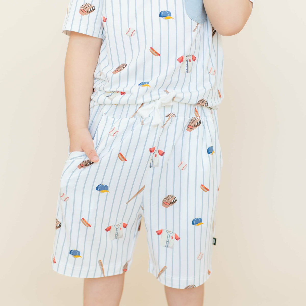 Drawstring Short in Home Run | Kyte Baby