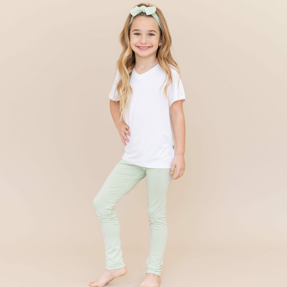 Toddler Leggings in Basil | Kyte Baby