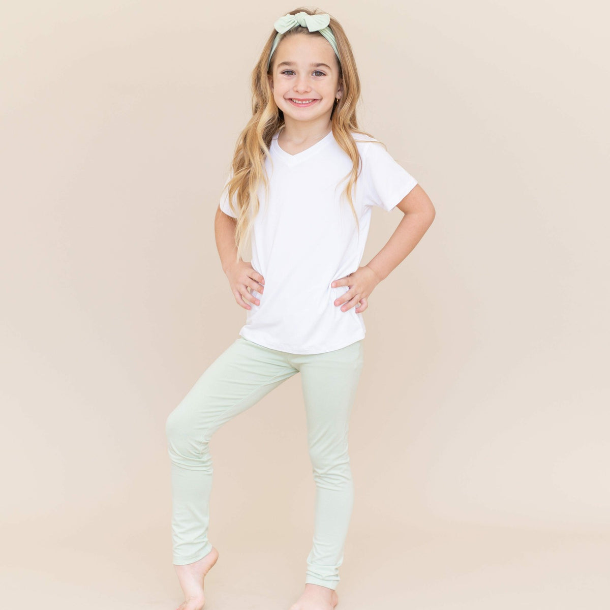 Toddler Leggings in Basil | Kyte Baby