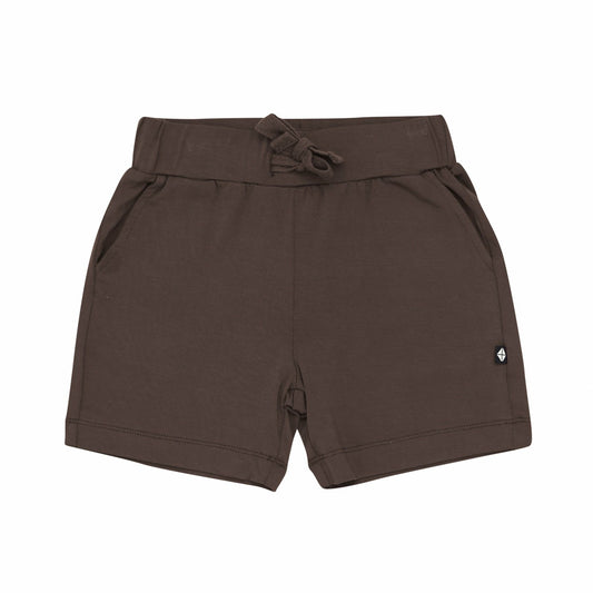 Drawstring Short in Espresso | Kyte Baby