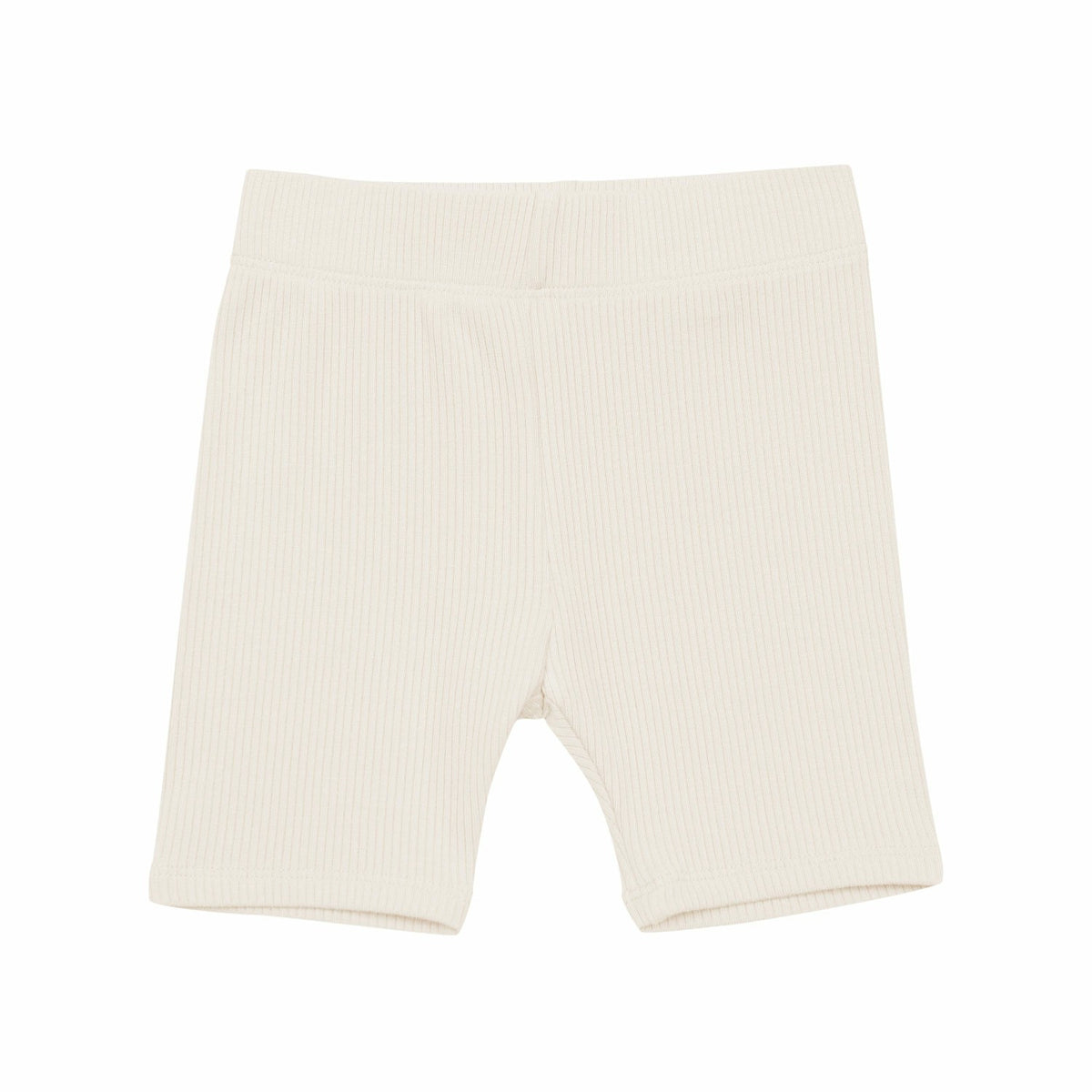 Ribbed Toddler Biker Shorts in Oat | Kyte Baby