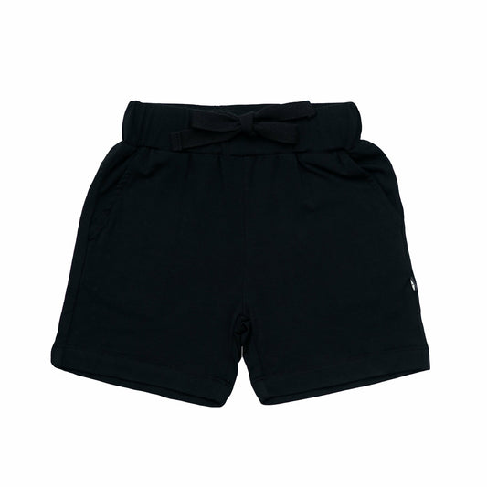 Toddler Drawstring Short in Midnight Black | Kyte Baby
