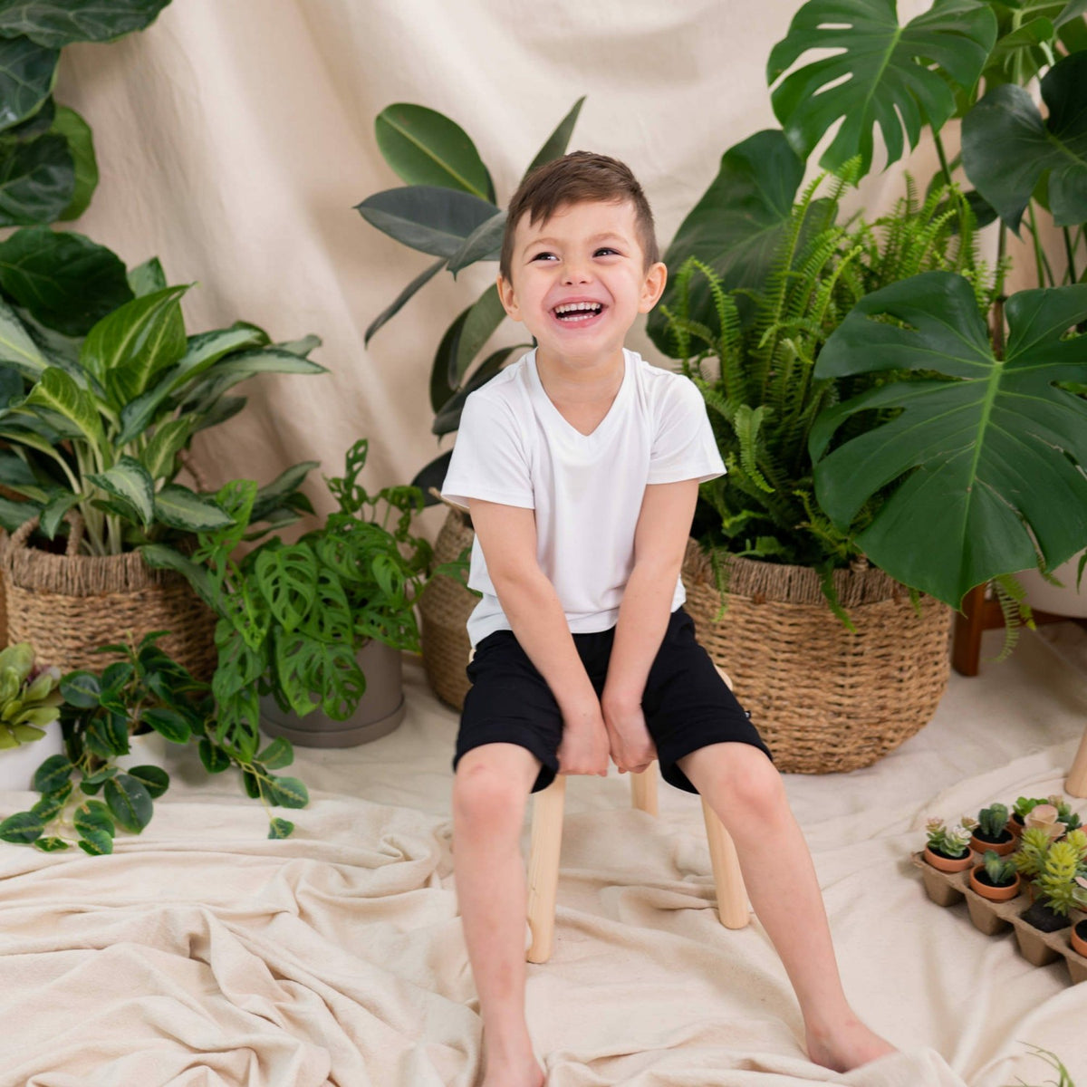 Harem Shorts in Midnight | Kyte Baby