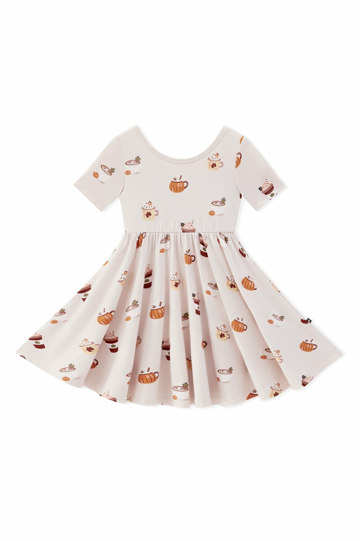 Twirl Dress in Pumpkin Spice Latte | Kyte Baby