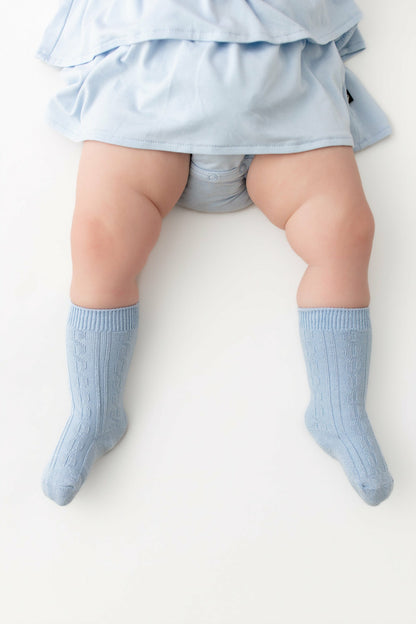 Knee High Socks in Breeze | Kyte Baby