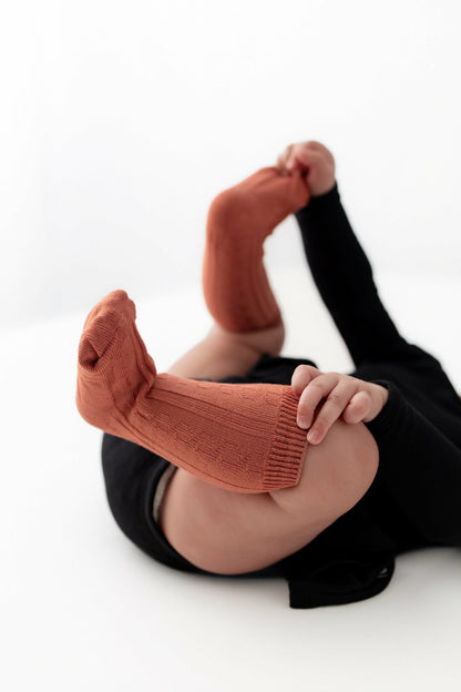 Knee High Socks in Sienna | Kyte Baby