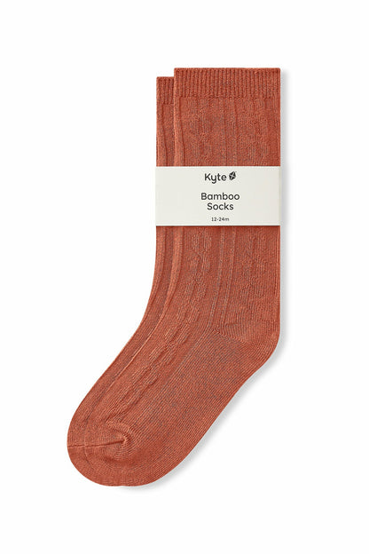 Knee High Socks in Sienna | Kyte Baby