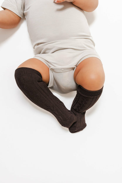 Knee High Socks in Espresso | Kyte Baby