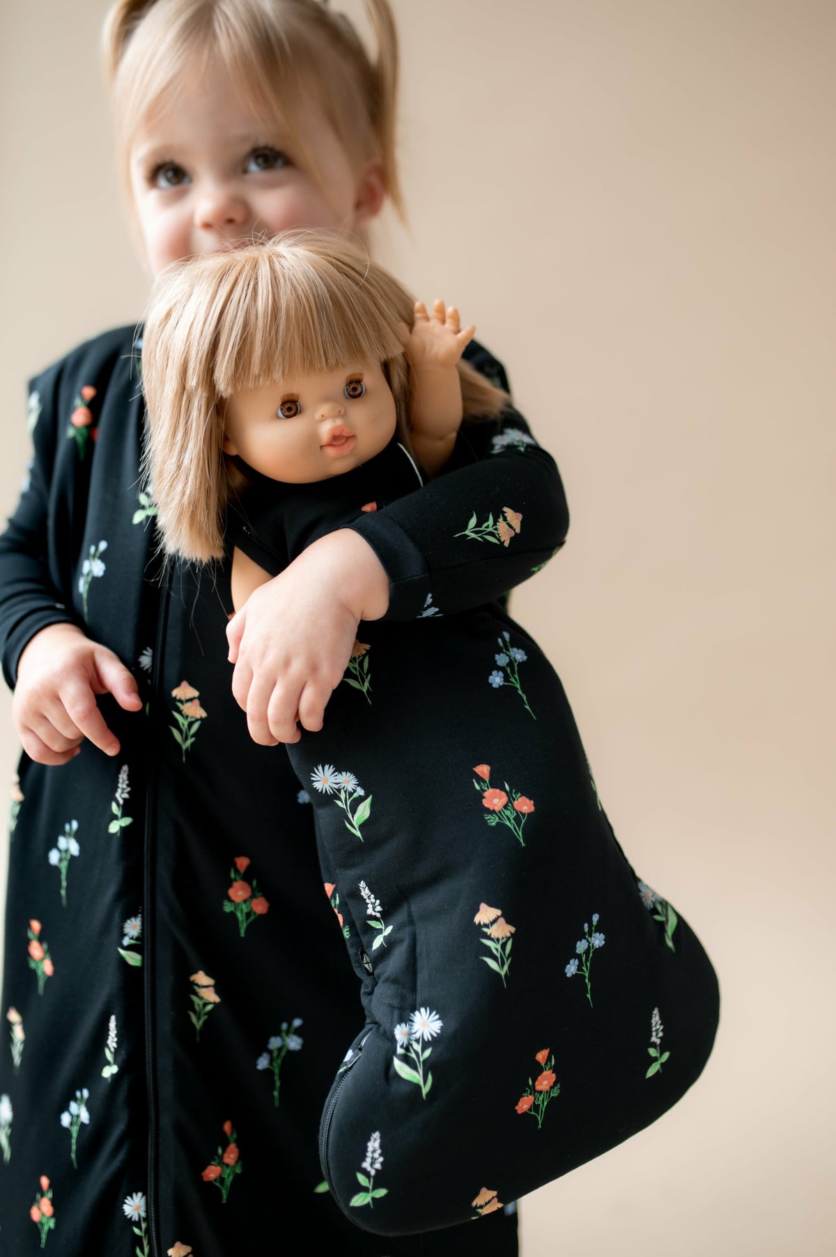 Baby Doll Sleep Bag in Midnight Wildflower | Kyte Baby