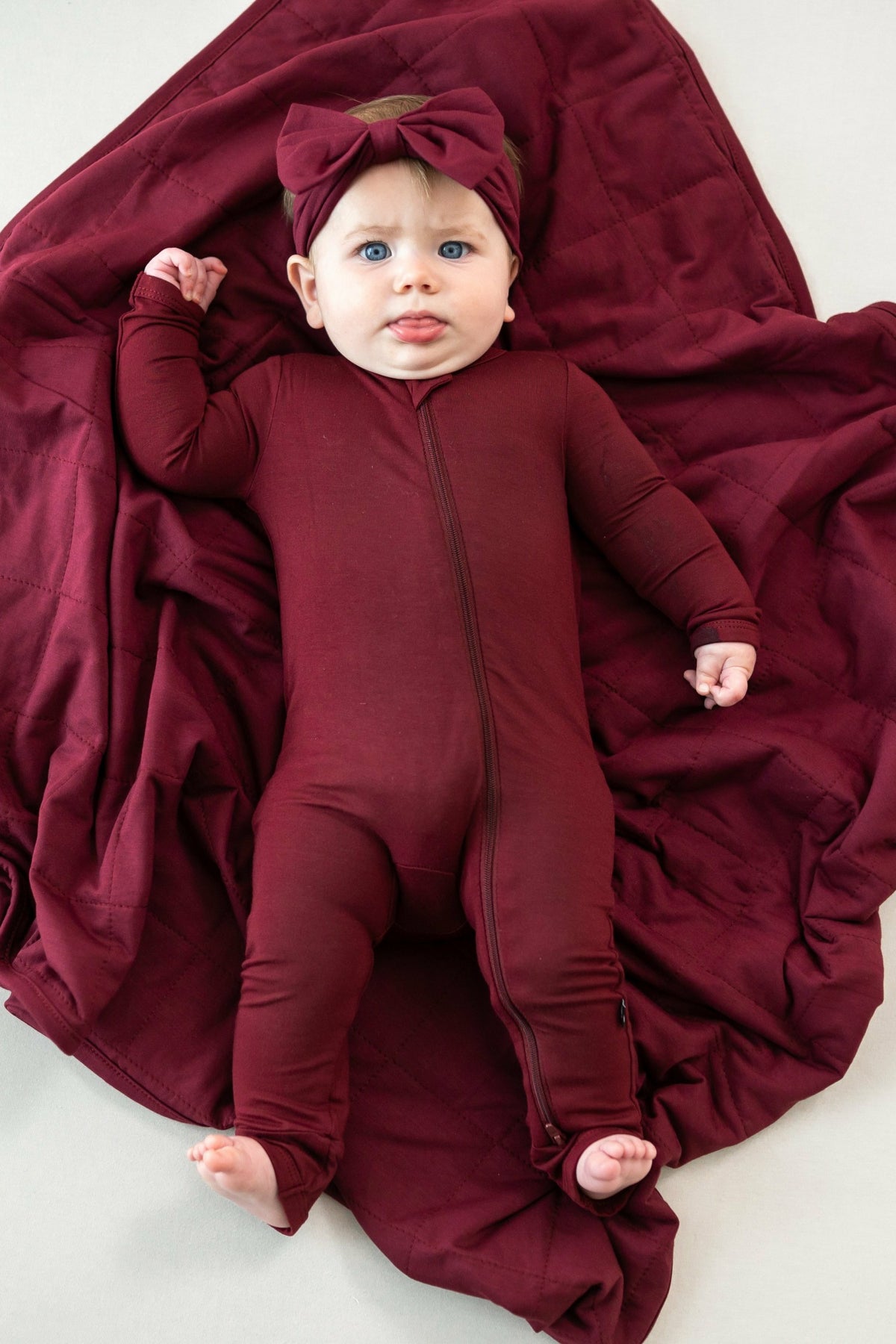 Baby Blanket in Burgundy 1.0 | Kyte Baby