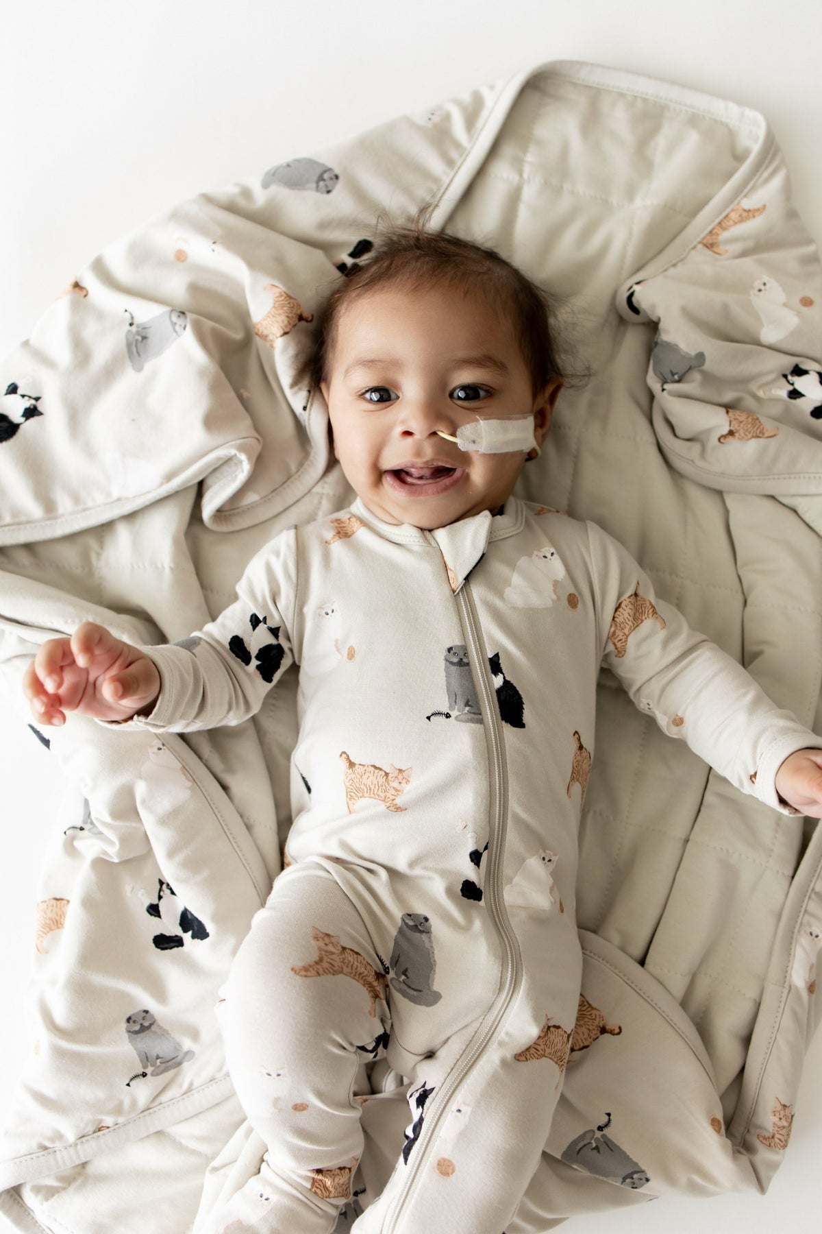 Baby Blanket in Fluffy Cat | Kyte Baby