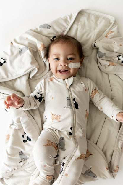 Baby Blanket in Fluffy Cat | Kyte Baby