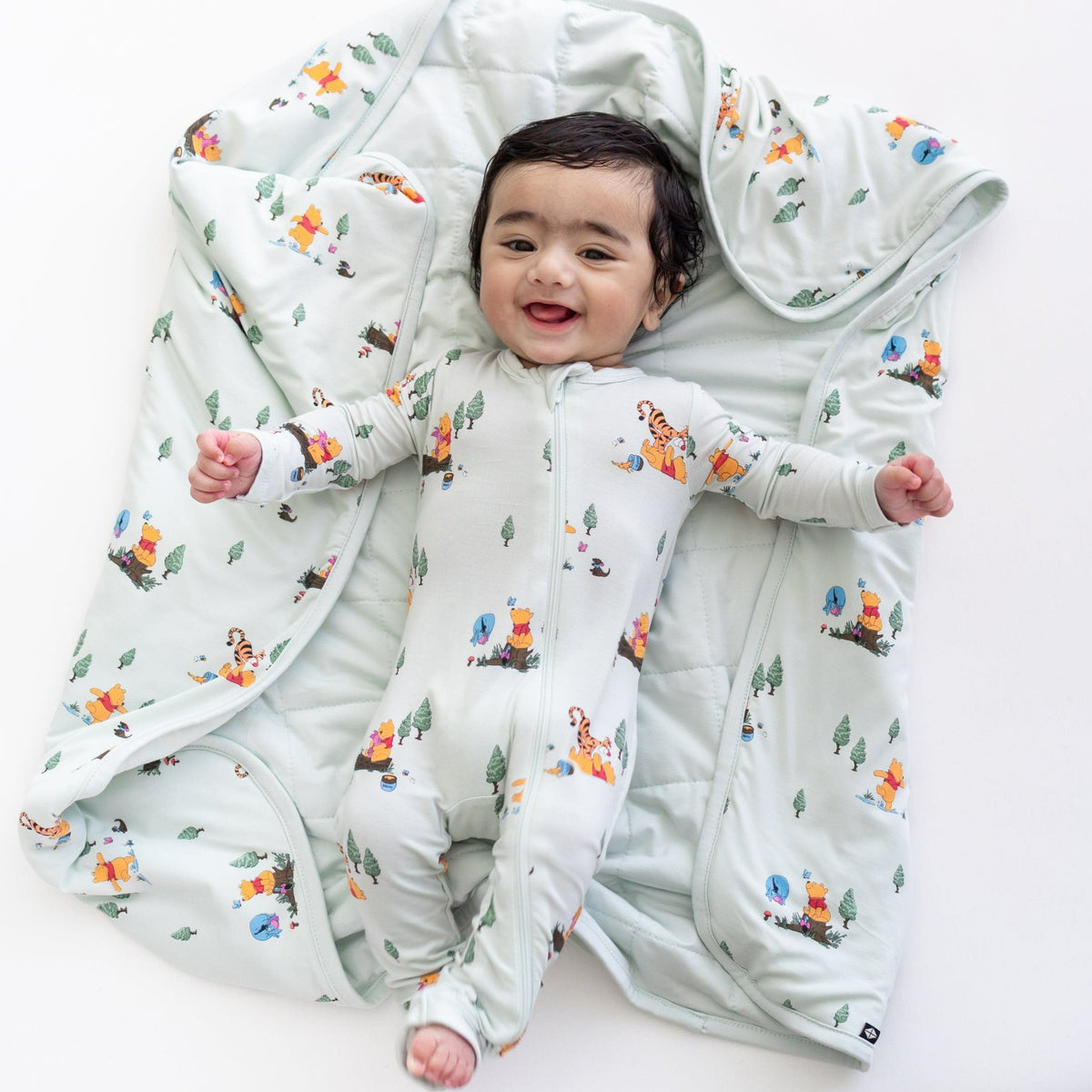 Baby Blanket in Winnie the Pooh Hundred Acre Wood 1.0 | Kyte Baby