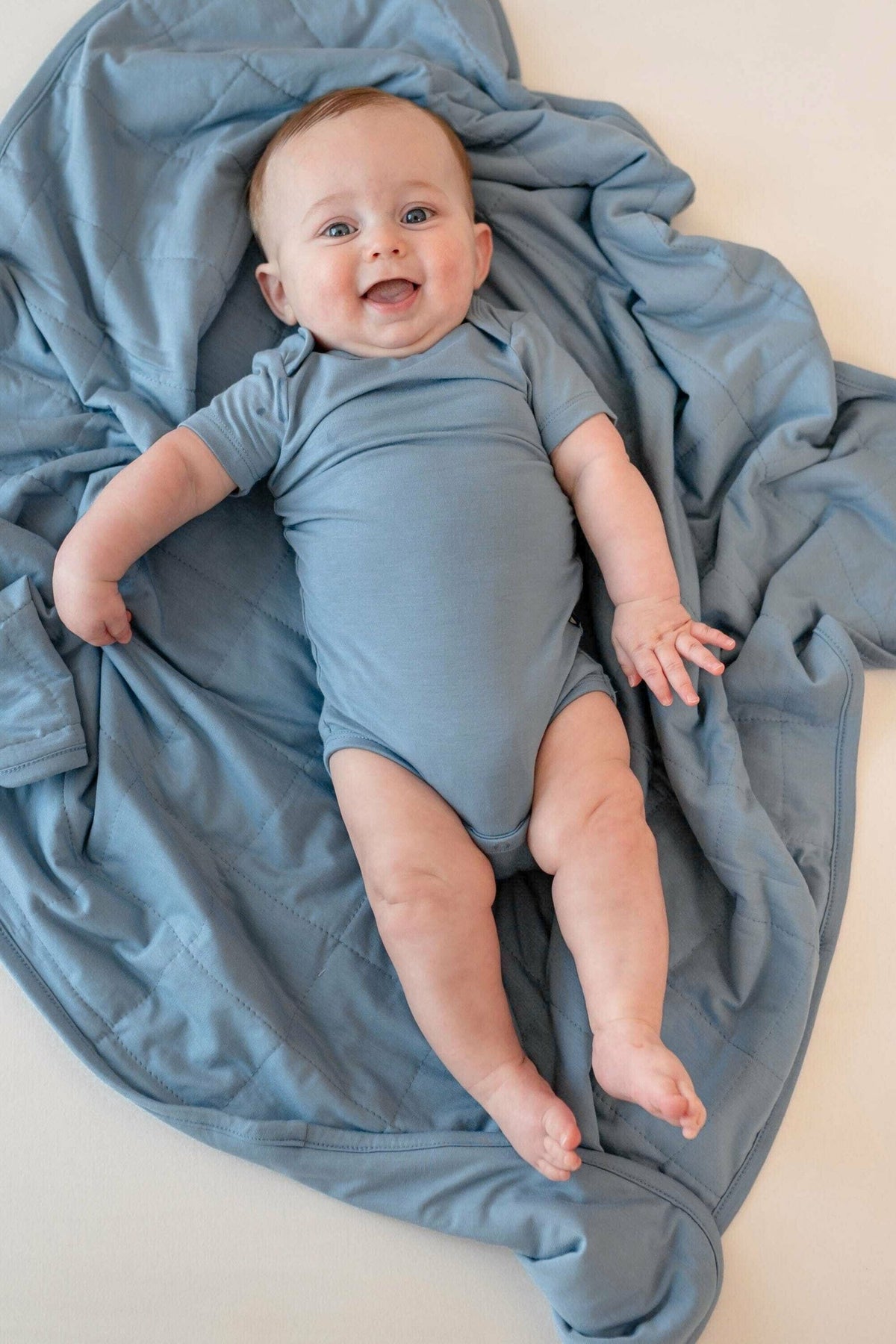 Bamboo Baby Blanket in Slate | Kyte Baby