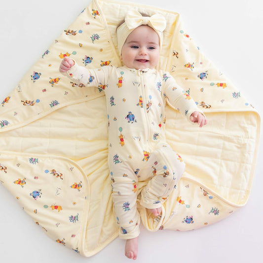 Baby Blanket in Winnie the Pooh Celebration 1.0 | Kyte Baby