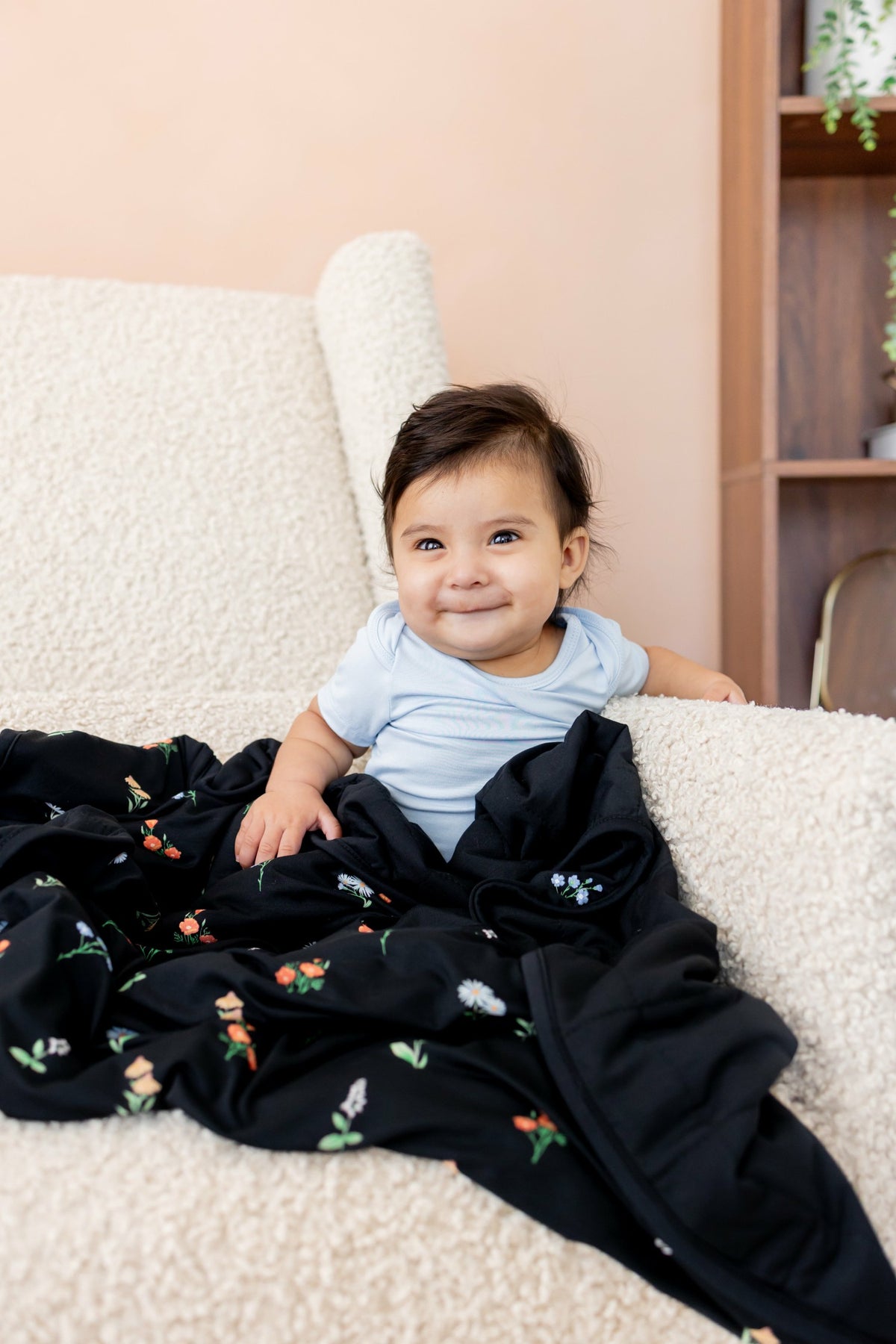 Baby Blanket in Midnight Wildflower 1.0 | Kyte Baby