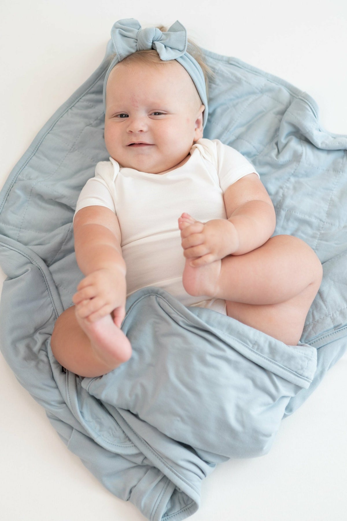 Bamboo Baby Blanket in Fog Grey | Kyte Baby