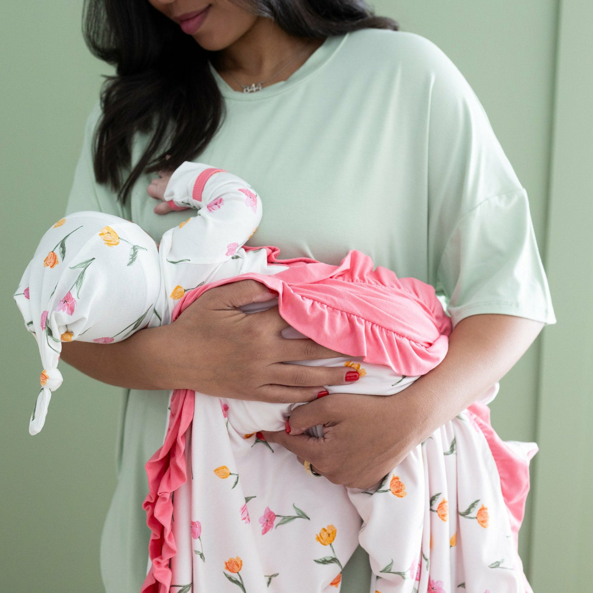 Ruffle Baby Blanket in Tulip 0.5 | Kyte Baby