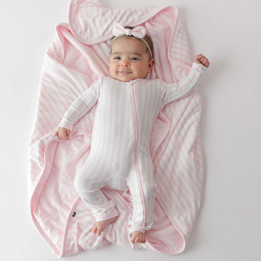 Baby Blanket in Small Sakura Stripe 1.0 | Kyte Baby