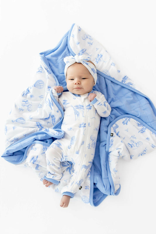 Baby Blanket in Toile Safari | Kyte Baby