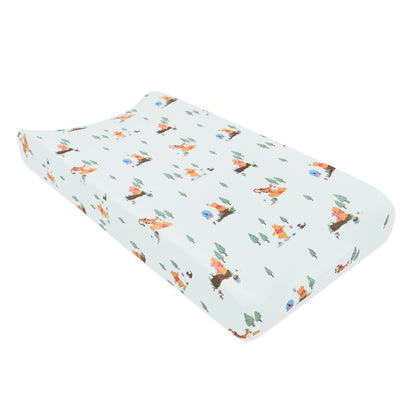 Change Pad Cover in Winnie the Pooh Hundred Acre Wood | Kyte Baby