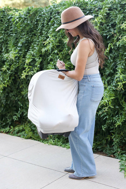 Car Seat Cover in Oat | Kyte Baby