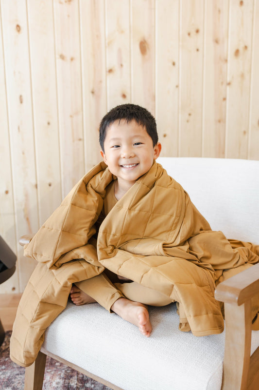 Youth Blanket in Ochre 2.5 | Kyte Baby