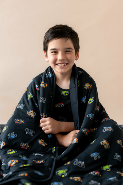 Youth Blanket in Monster Truck 2.5 | Kyte Baby