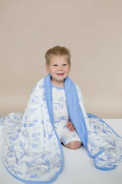 Youth Blanket in Toile Safari 1.0 | Kyte Baby