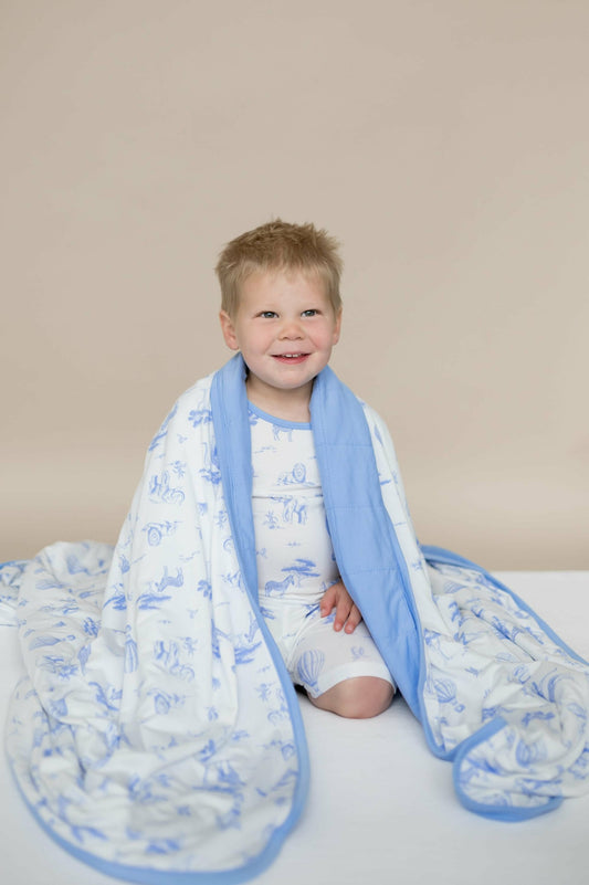 Youth Blanket in Toile Safari 1.0 | Kyte Baby