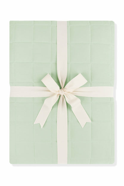 Adult Quilted Blanket in Basil 2.5 | Kyte Baby