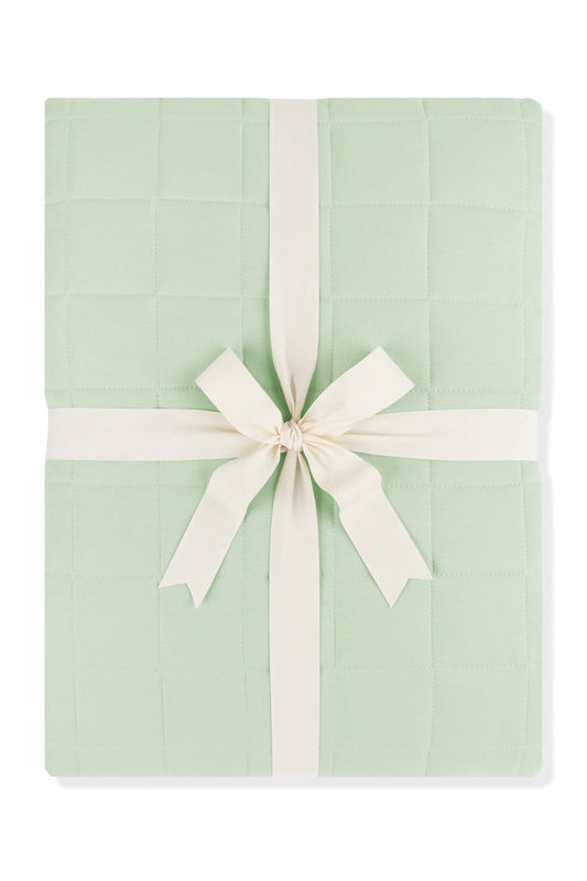 Adult Quilted Blanket in Basil 1.0 | Kyte Baby