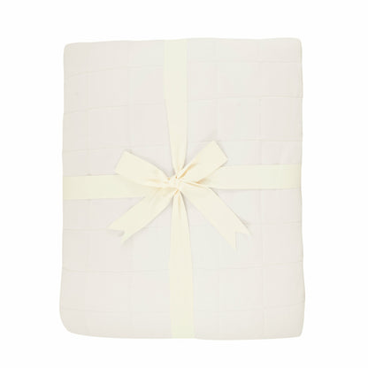 Adult Quilted Blanket in Oat | Kyte Baby