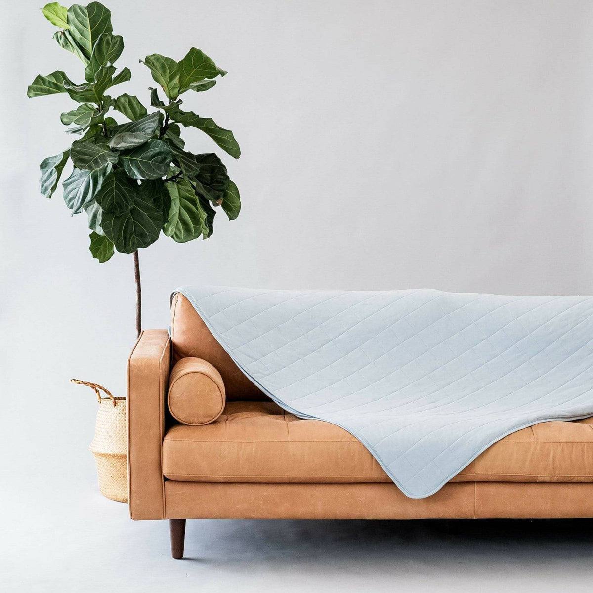 Adult Quilted Blanket in Fog | Kyte Baby