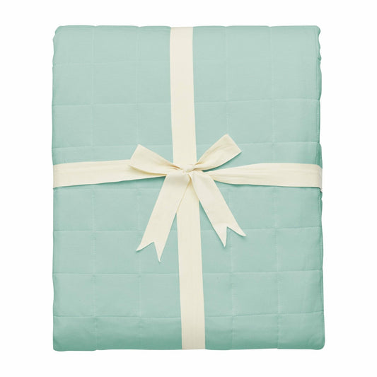 Adult Quilted Bamboo Blanket in Sage 2.5 | Kyte Baby