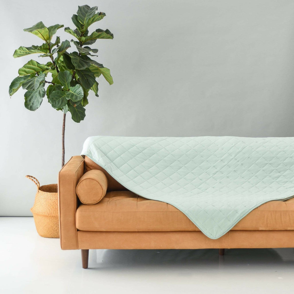 Adult Quilted Bamboo Blanket in Sage 2.5 | Kyte Baby