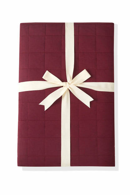 Adult Quilted Blanket in Burgundy 2.5 | Kyte Baby