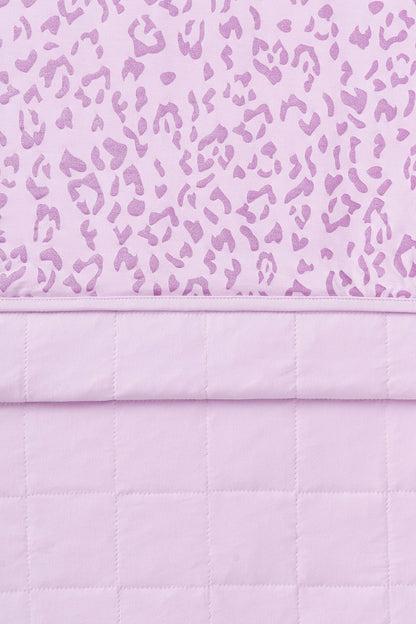 Adult Quilted Blanket in Thistle Leopard 2.5 | Kyte Baby