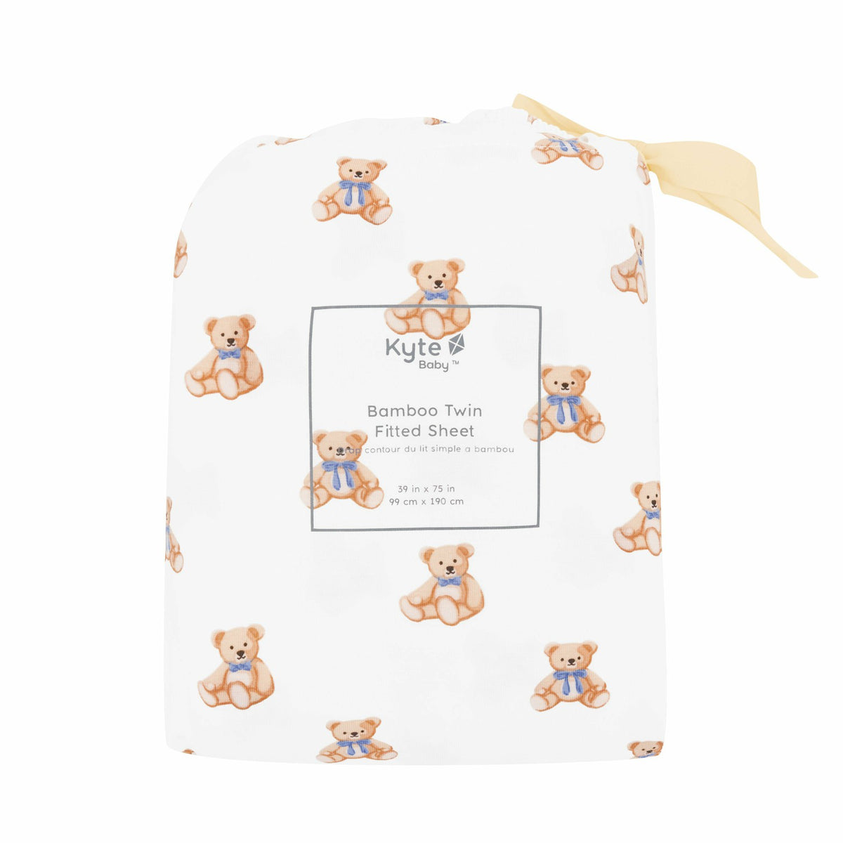 Twin Sheet in Teddy Bear | Kyte Baby