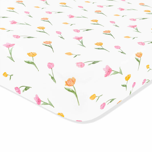 Twin Sheet in Tulip | Kyte Baby